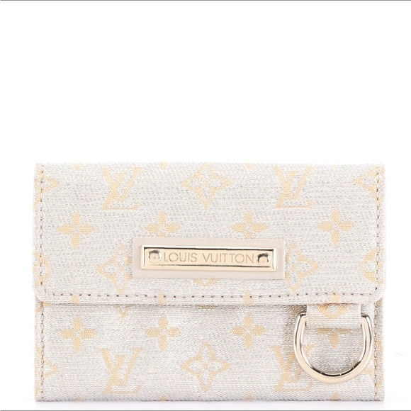 Louis Vuitton Accessories - [Louis Vuitton] authentic Gold and Cream Key & Card‎ Holder